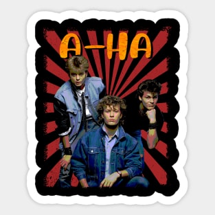 Synth-Pop Legends a-ha Music Tribute Shirt Sticker